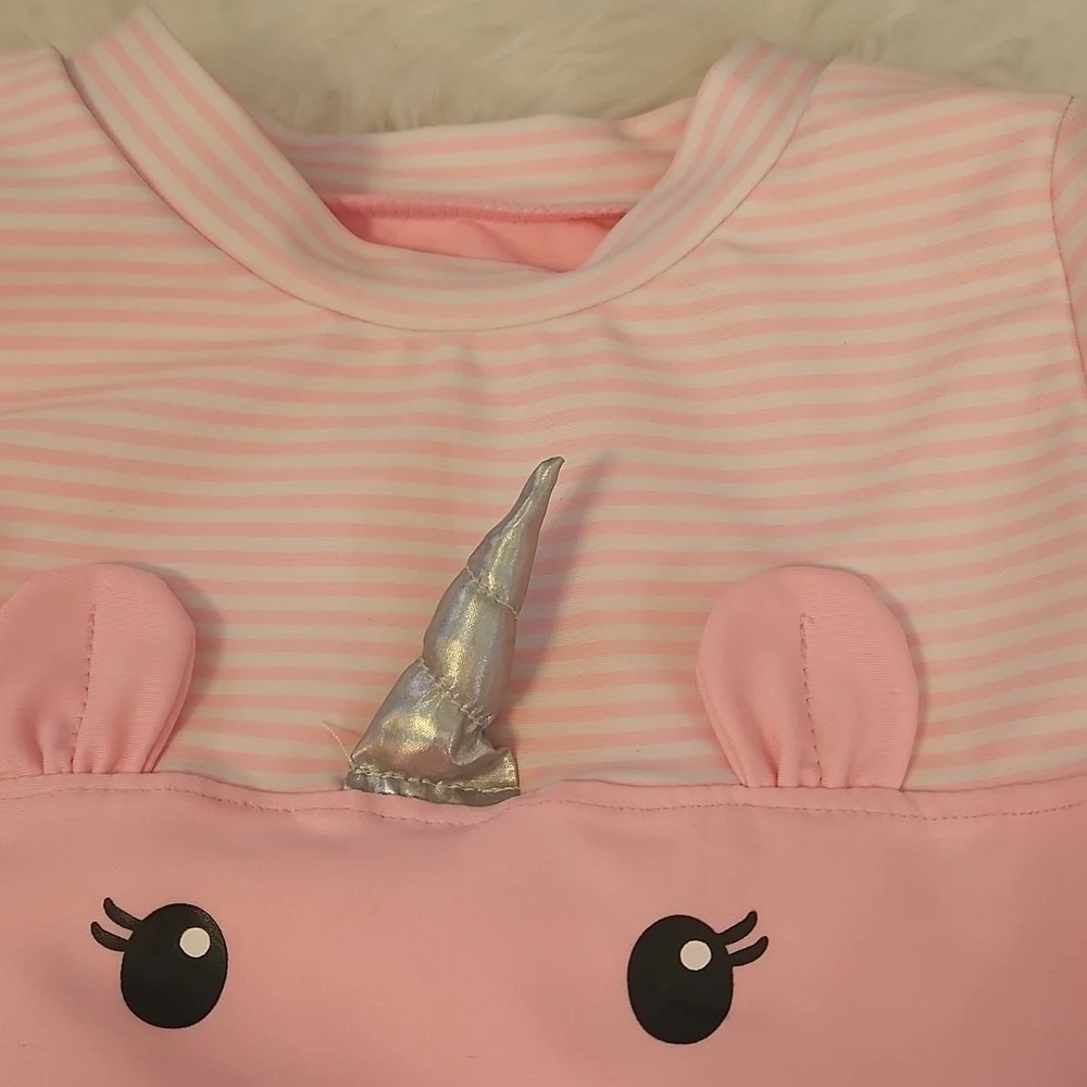 CARTERS pink unicorn long sleeve rashguard set 24M NWT